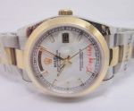 Buy AAA Grade Replica Rolex Day-Date II 2-Tone White Men Watch
